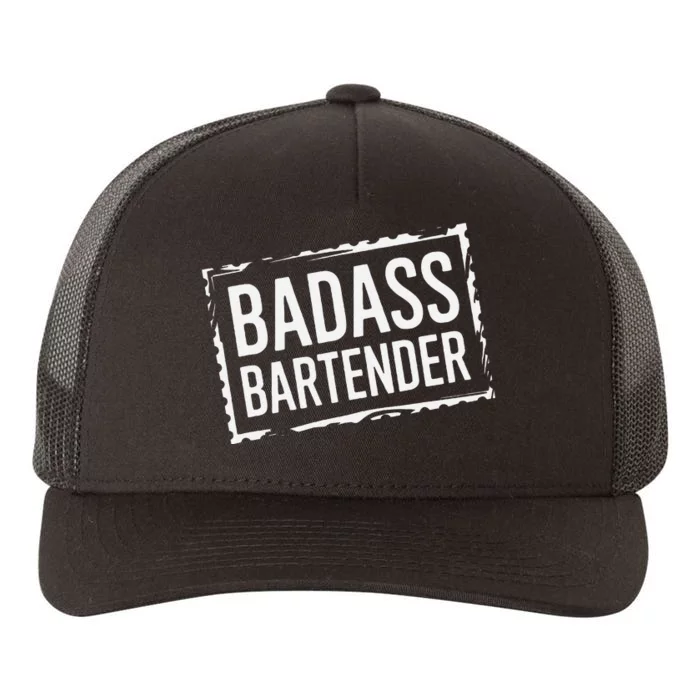 Badass Bartender Barkeeper Mixer Drinks Server Yupoong Adult 5-Panel Trucker Hat