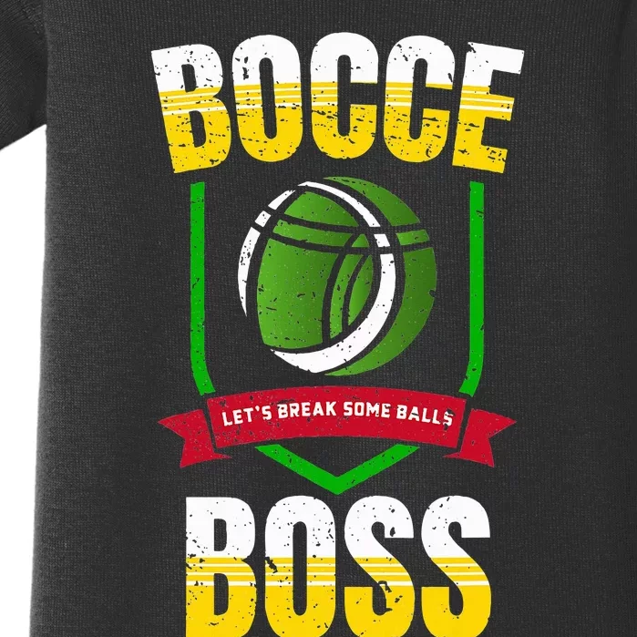 Bocce Boss Boules Sports Lawn Bocce Ball Baby Bodysuit