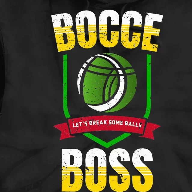 Bocce Boss Boules Sports Lawn Bocce Ball Tie Dye Hoodie