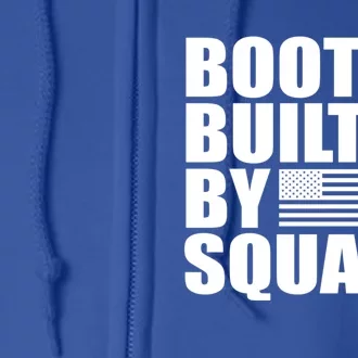 Booty Built By Squats Fitness Gym Rat Leg Day Birthday Flag Gift Full Zip Hoodie