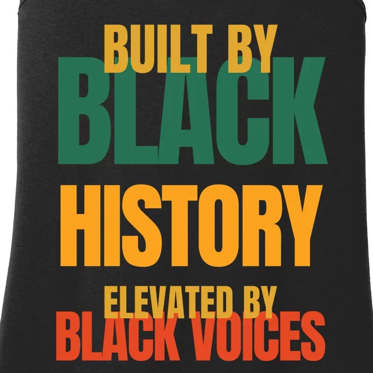 Built By Black History Elevated By Black Voices Ladies Essential Tank