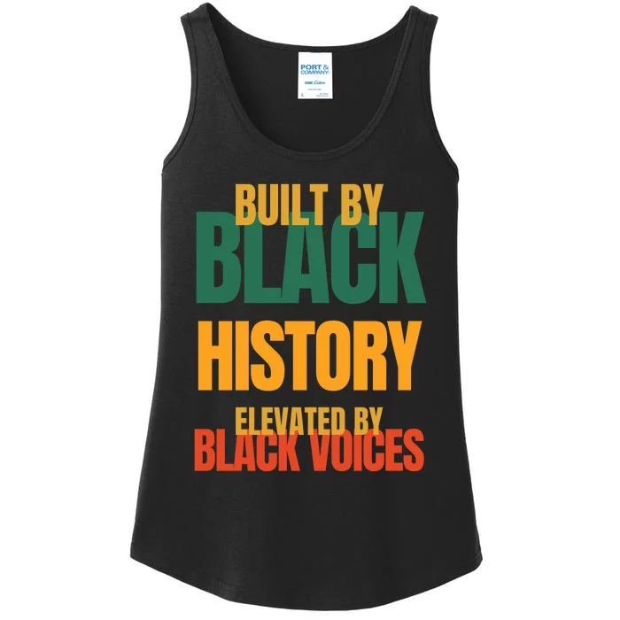 Built By Black History Elevated By Black Voices Ladies Essential Tank