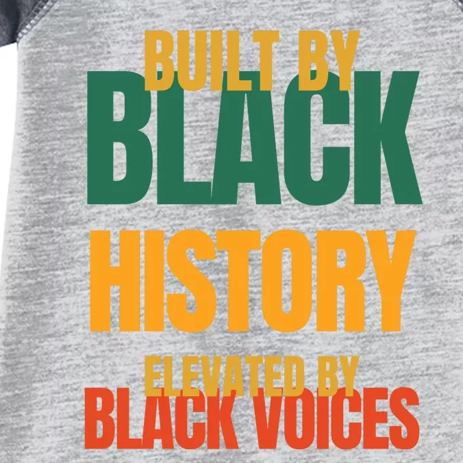 Built By Black History Elevated By Black Voices Infant Baby Jersey Bodysuit