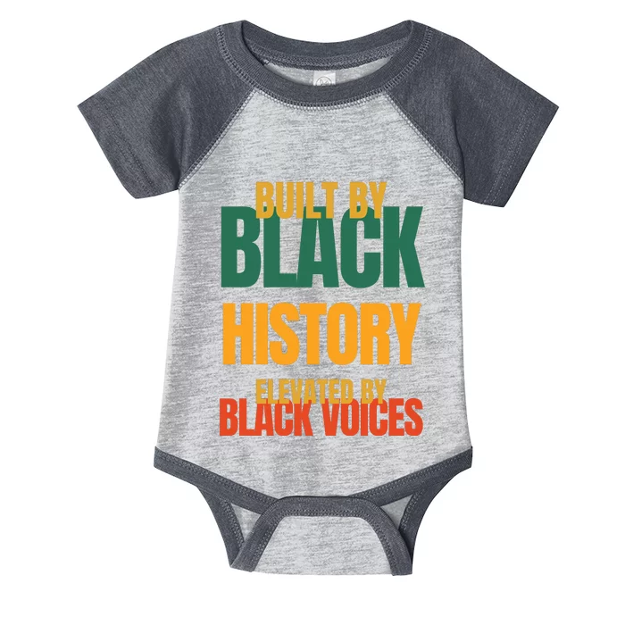 Built By Black History Elevated By Black Voices Infant Baby Jersey Bodysuit