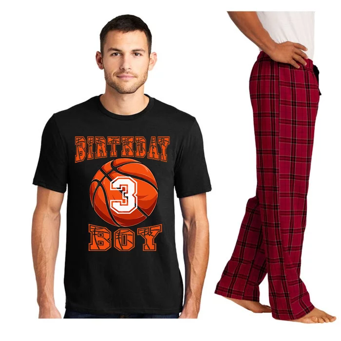 Basketball Birthday Boy 3 Year Old 3rd Birthday Pajama Set