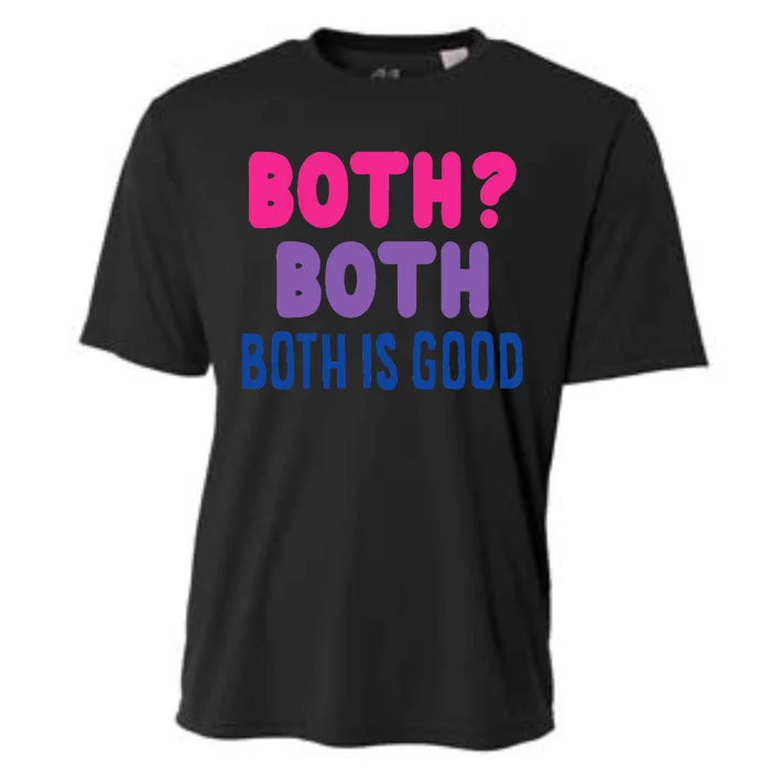 Both Both Both Is Good Bi Pride Funny Bisexual Cooling Performance Crew T-Shirt