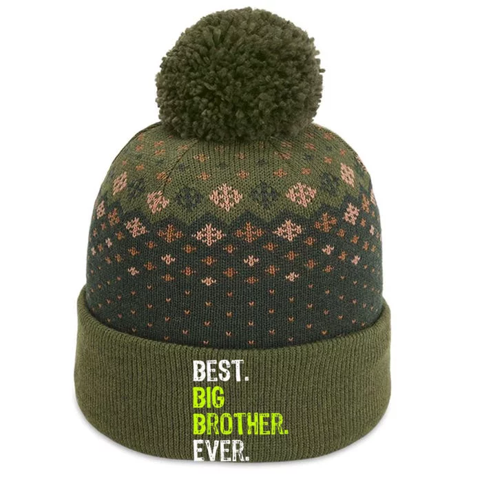 Best Big Brother Ever Teenager Older Sibling The Baniff Cuffed Pom Beanie