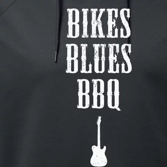 Bikes Blues Barbecue Fayetteville Ar Ozarks Music Performance Fleece Hoodie