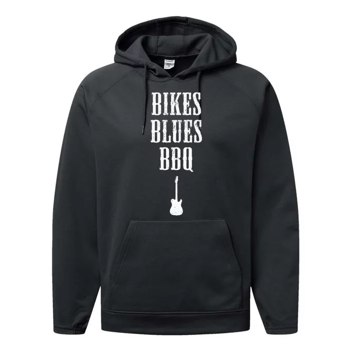 Bikes Blues Barbecue Fayetteville Ar Ozarks Music Performance Fleece Hoodie