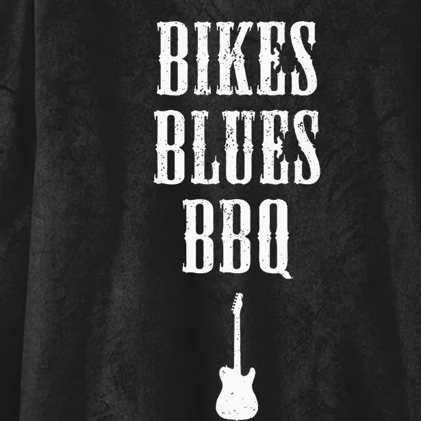 Bikes Blues Barbecue Fayetteville Ar Ozarks Music Hooded Wearable Blanket