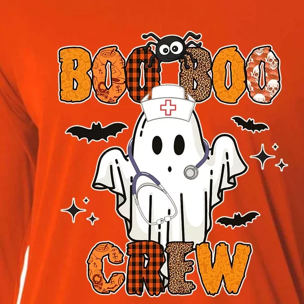 Boo Boo Crew Funny Nurse Halloween Ghost Costume Cute Gift Cooling Performance Long Sleeve Crew