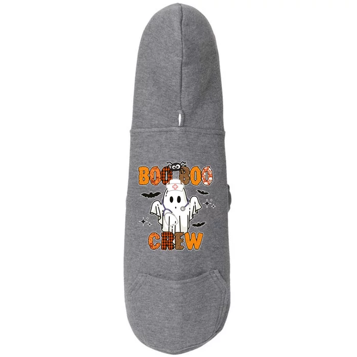 Boo Boo Crew Funny Nurse Halloween Ghost Costume Cute Gift Doggie 3-End Fleece Hoodie