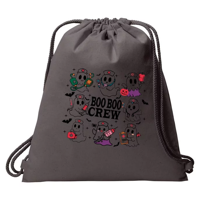 Boo Boo Crew Nurse Halloween SpoọKy Drawstring Bag