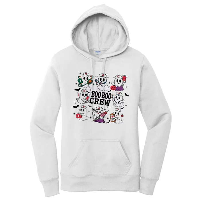 Boo Boo Crew Nurse Halloween SpoọKy Women's Pullover Hoodie