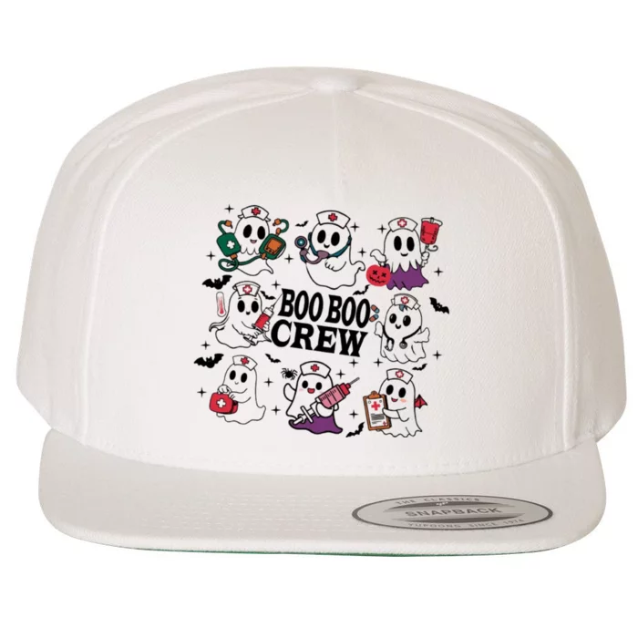 Boo Boo Crew Nurse Halloween SpoọKy Wool Snapback Cap