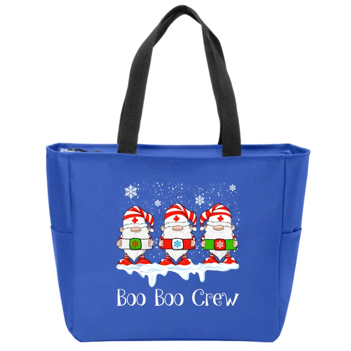 Boo Boo Crew Nurse Christmas Gnomes Xmas Gift Gift Zip Tote Bag