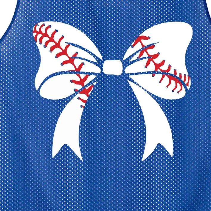 Baseball Bow Coquette Bows Great Gift Mesh Reversible Basketball Jersey Tank