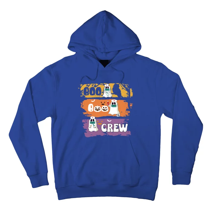 Boo Boo Crew Funny Nurse Halloween Ghost Costume Gift Hoodie