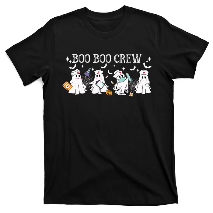 Boo Boo Crew Nurse Ghost Funny Halloween T-Shirt