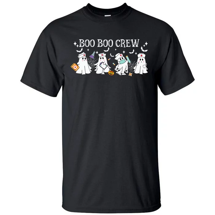 Boo Boo Crew Nurse Ghost Funny Halloween Tall T-Shirt