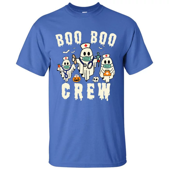 Boo Boo Crew Ghost Halloween Paramedic Nurse RN ER NICU LPN Tall T-Shirt