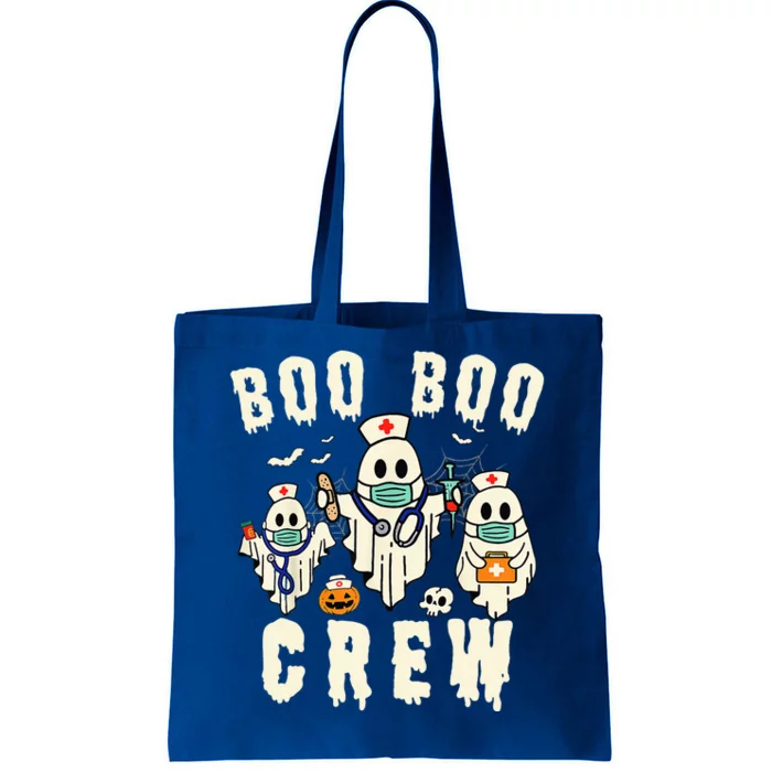 Boo Boo Crew Ghost Halloween Paramedic Nurse RN ER NICU LPN Tote Bag