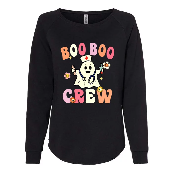 Boo Boo Crew Nurse Ghost Funny Halloween Costume For Gift Womens California Wash Sweatshirt