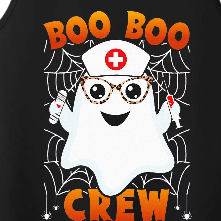 Boo Boo Crew Nurse Leopard Glasses Lazy Halloween Costume Performance Tank