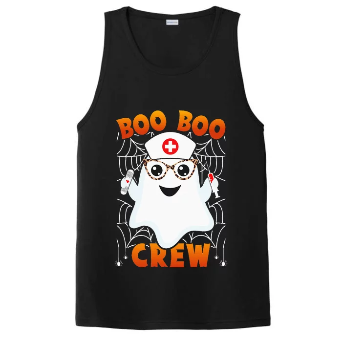 Boo Boo Crew Nurse Leopard Glasses Lazy Halloween Costume Performance Tank