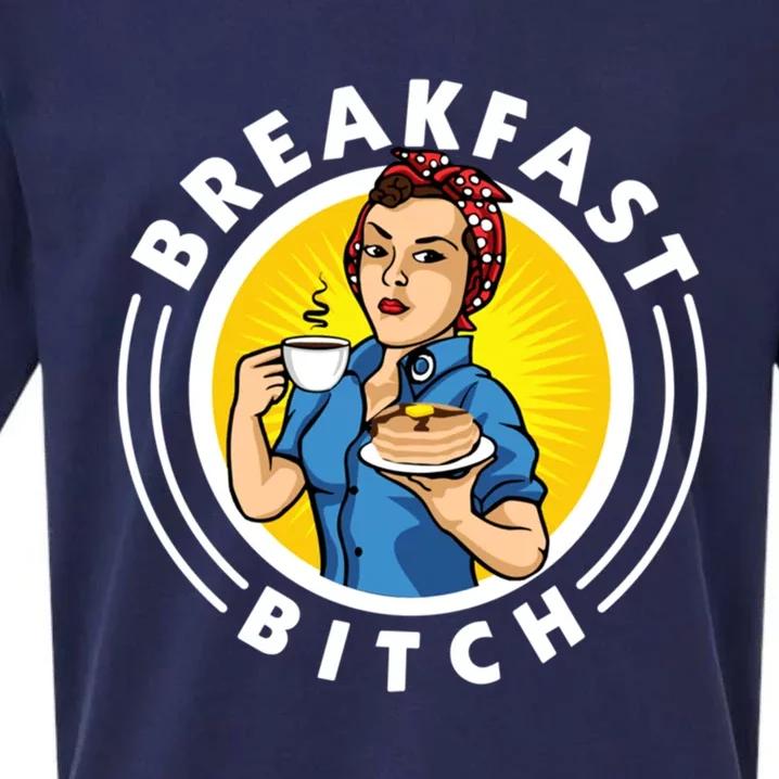 Breakfast Bitch Cool Gift Sueded Cloud Jersey T-Shirt