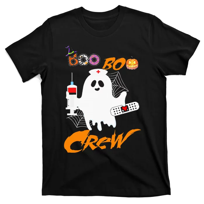 Boo Boo Crew Nurse Ghost Funny Halloween Costume Fun Gifts T-Shirt