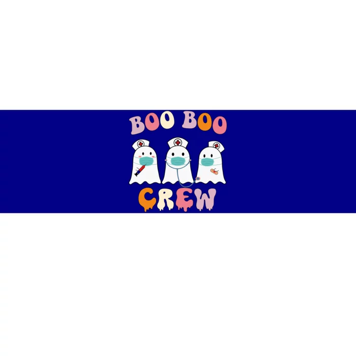 Boo Boo Crew Nurse Groovy Ghost Funny Halloween Gift Bumper Sticker