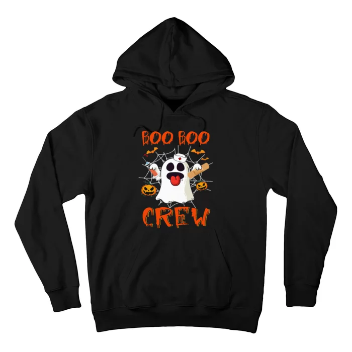 Boo Boo Crew Nurse Ghost Funny Halloween Costume Vintage Hoodie