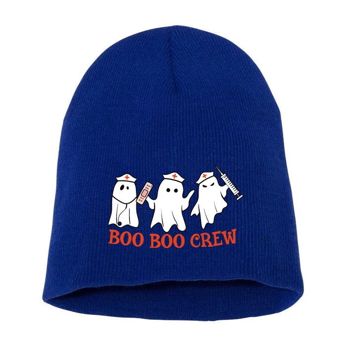 Boo Boo Crew Spooky Ghost Nurse Squad Halloween Costume Meaningful Gift Short Acrylic Beanie