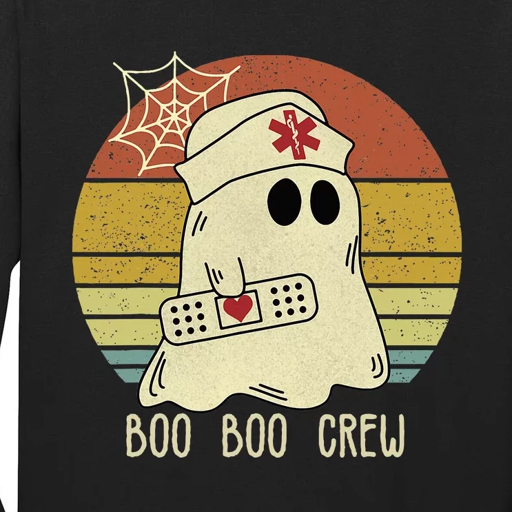 Boo Boo Crew Nurse Halloween Nurse For Women Tall Long Sleeve T-Shirt