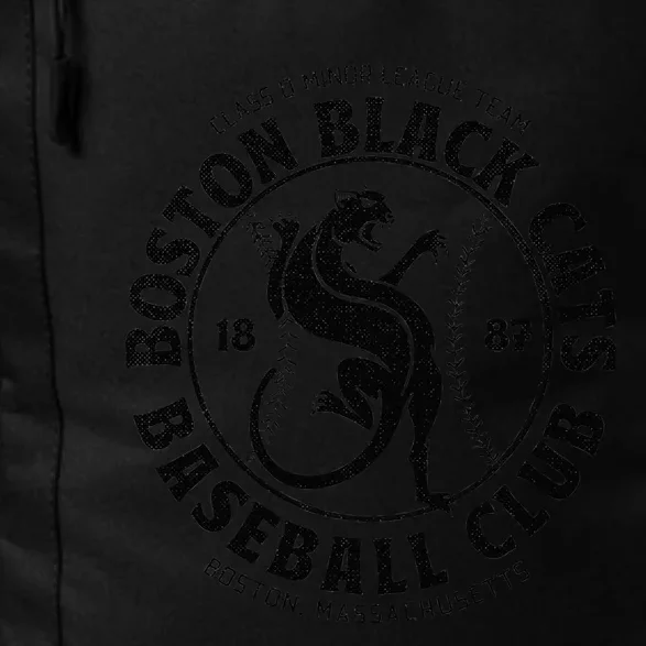 Boston Black Cats Baseball Retro Minor League Baseball Team Daily Commute Backpack