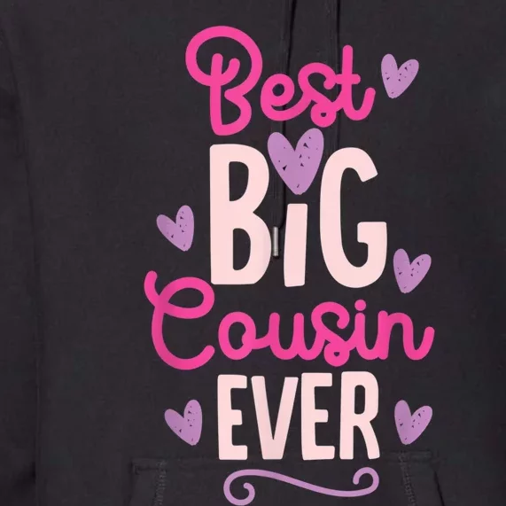 Best Big Cousin Ever For Girls And Boys Premium Hoodie