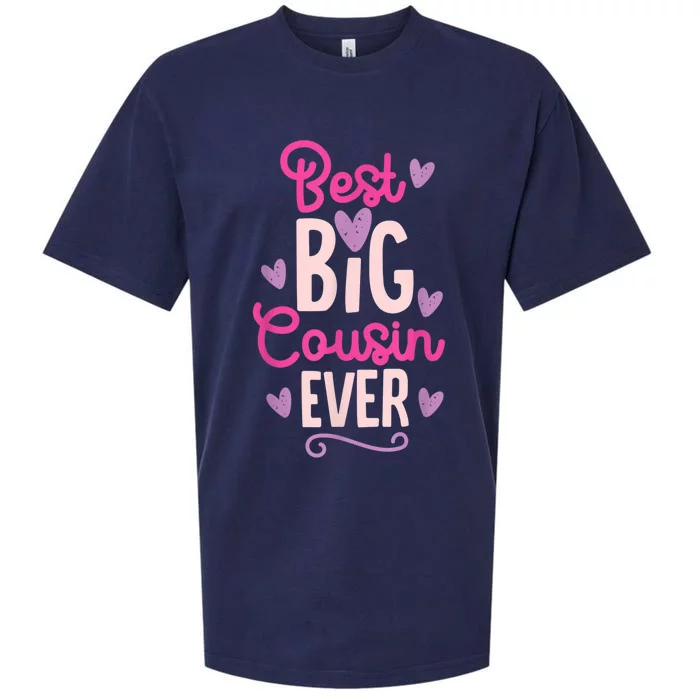 Best Big Cousin Ever For Girls And Boys Sueded Cloud Jersey T-Shirt