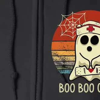 Boo Boo Crew Nurse Halloween Nurse Full Zip Hoodie