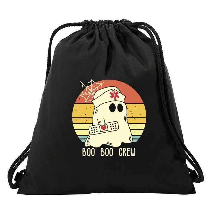 Boo Boo Crew Nurse Shirts Halloween Drawstring Bag