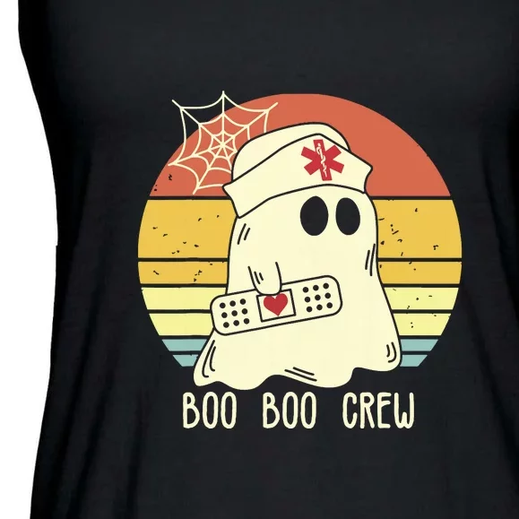 Boo Boo Crew Nurse Shirts Halloween Ladies Essential Flowy Tank