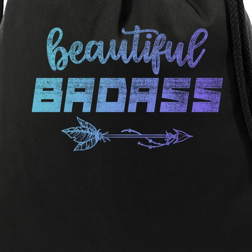 Beautiful Badass | Country Girl Gift | Empowered Wo Drawstring Bag