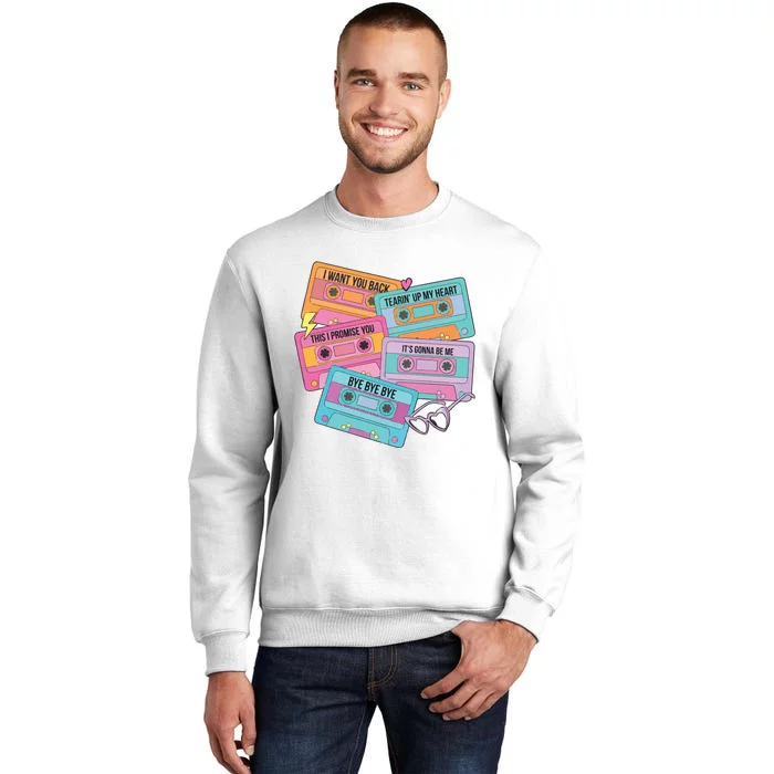 Boy Band Cassette Tape 90s Music Sweatshirt