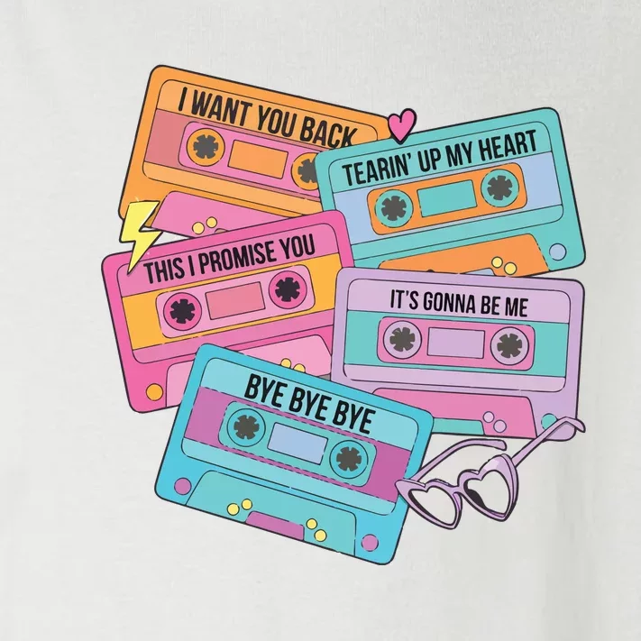 Boy Band Cassette Tape 90s Music Toddler Long Sleeve Shirt