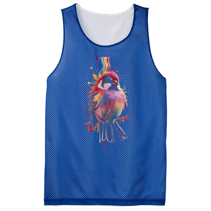 Birding Birdwatching Colorful Bird Lover Bird Gift Mesh Reversible Basketball Jersey Tank