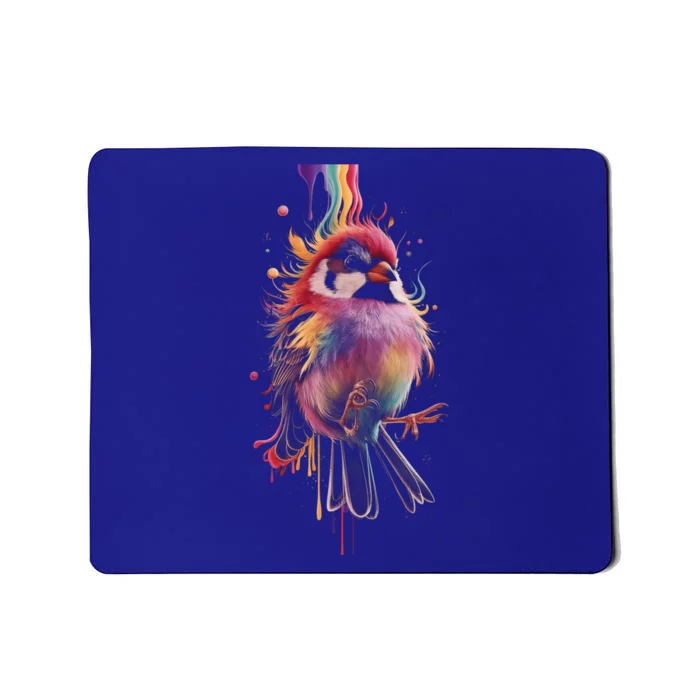 Birding Birdwatching Colorful Bird Lover Bird Gift Mousepad