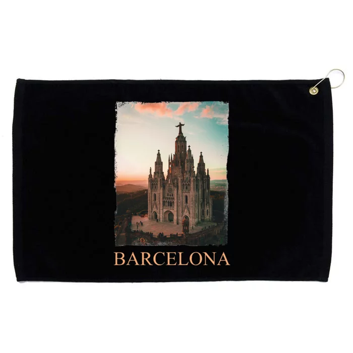 Barcelona Barcelona City Barcelona Gift Grommeted Golf Towel