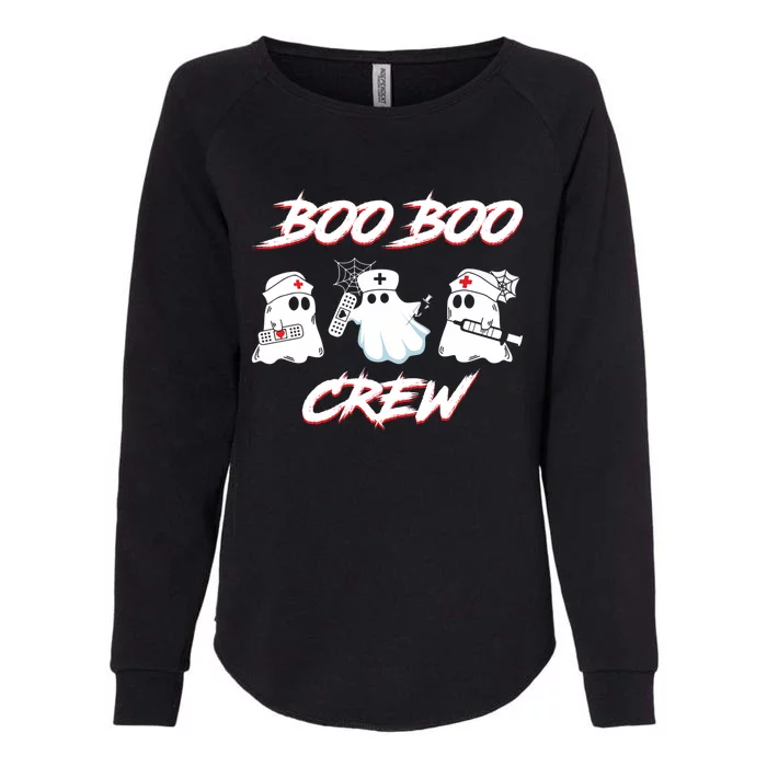 Boo Boo Crew Funny Nurse Halloween Ghost Costume Gift Womens California Wash Sweatshirt