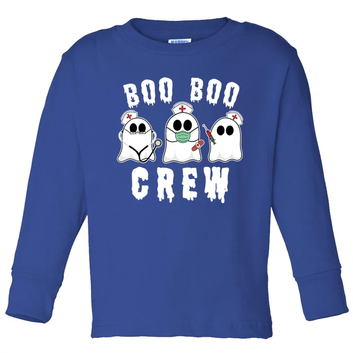 Boo Boo Crew Funny Nurse Halloween Ghost Costume Meaningful Gift Toddler Long Sleeve Shirt