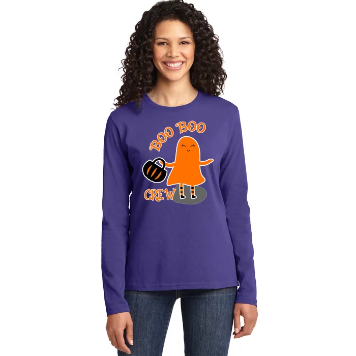 Boo Boo Crew Halloween Ladies Long Sleeve Shirt